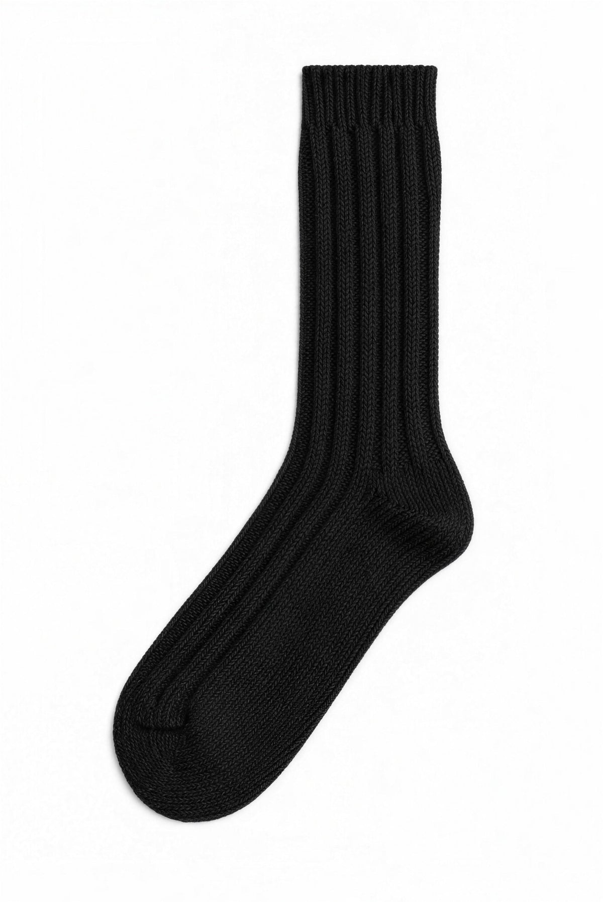 Black women's wool socks, blank — no embroidery