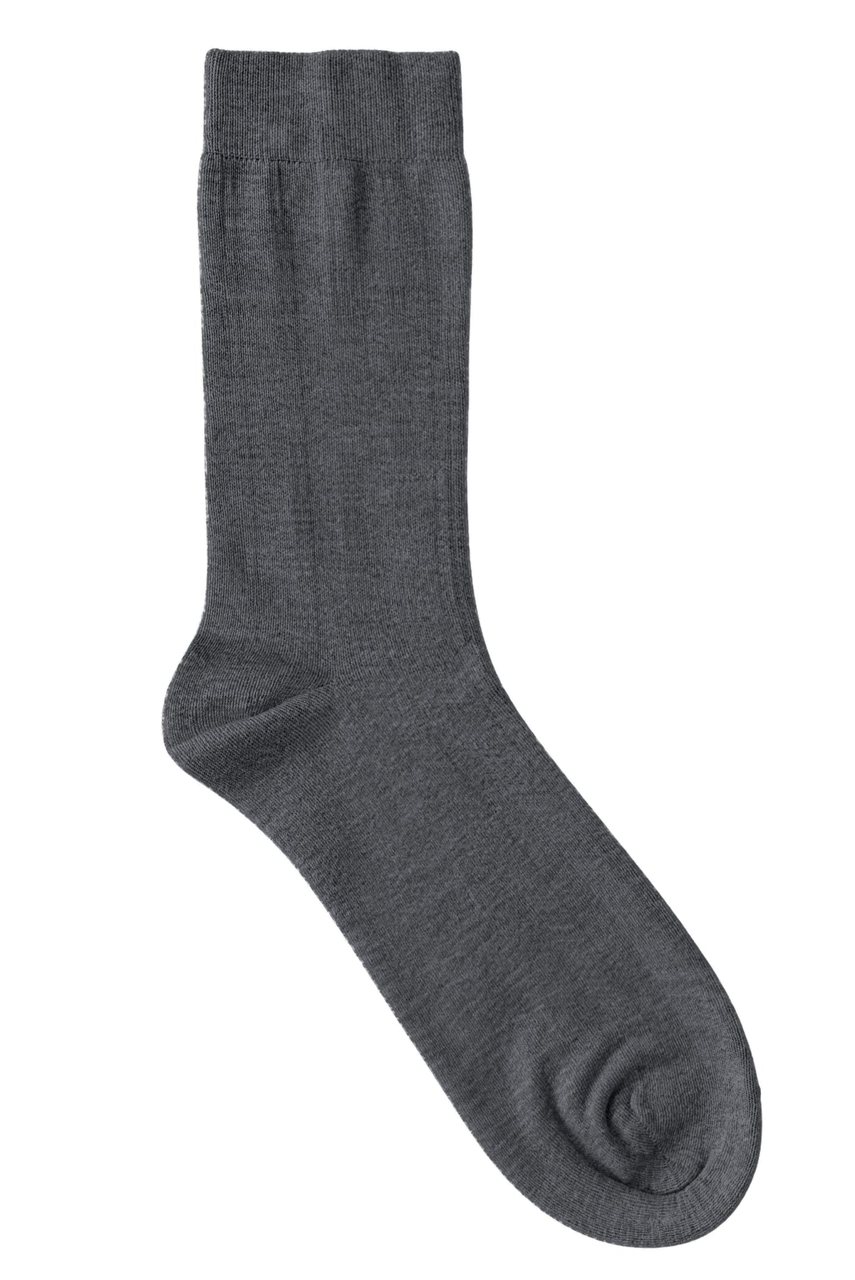 Charcoal groom dress socks, blank — no embroidery
