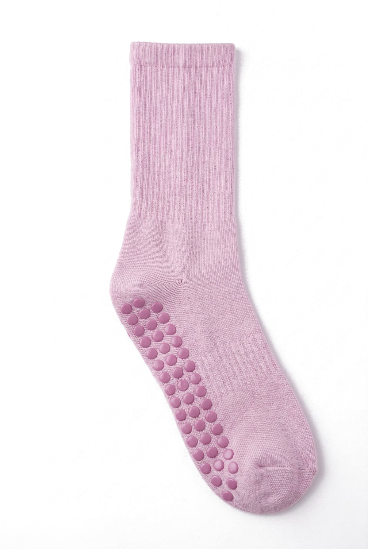 Pink dot grip pilates socks, blank