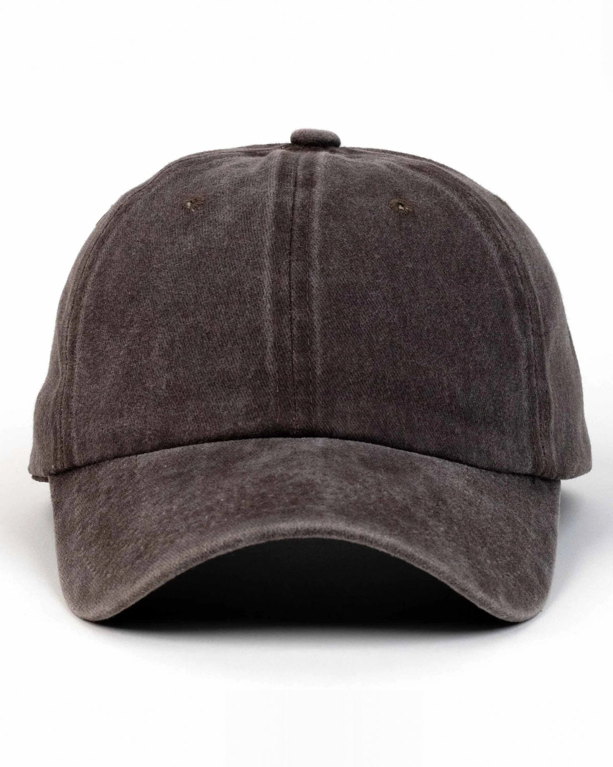 Dark Brown dad hat, blank — no embroidery