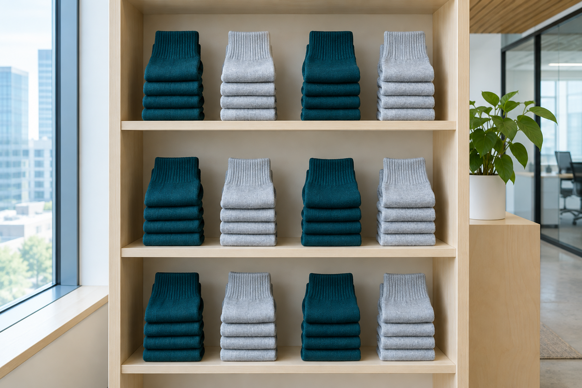 Branded Socks as Company Merchandise