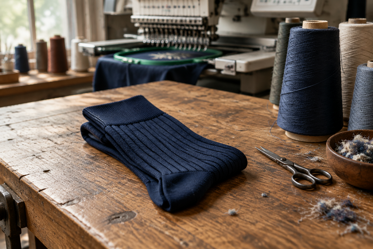 How a Pair of Custom Embroidered Socks Is Made