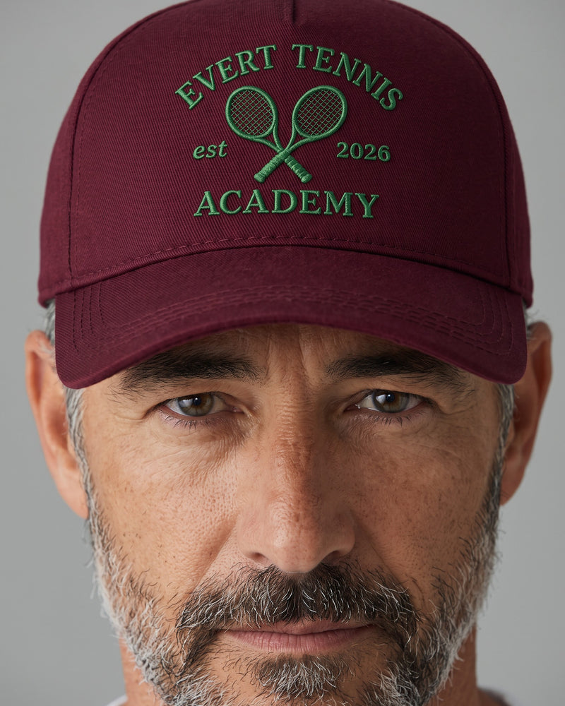 Tennis Academy Hat | Custom Embroidered Cap with Club Name & Est. Year