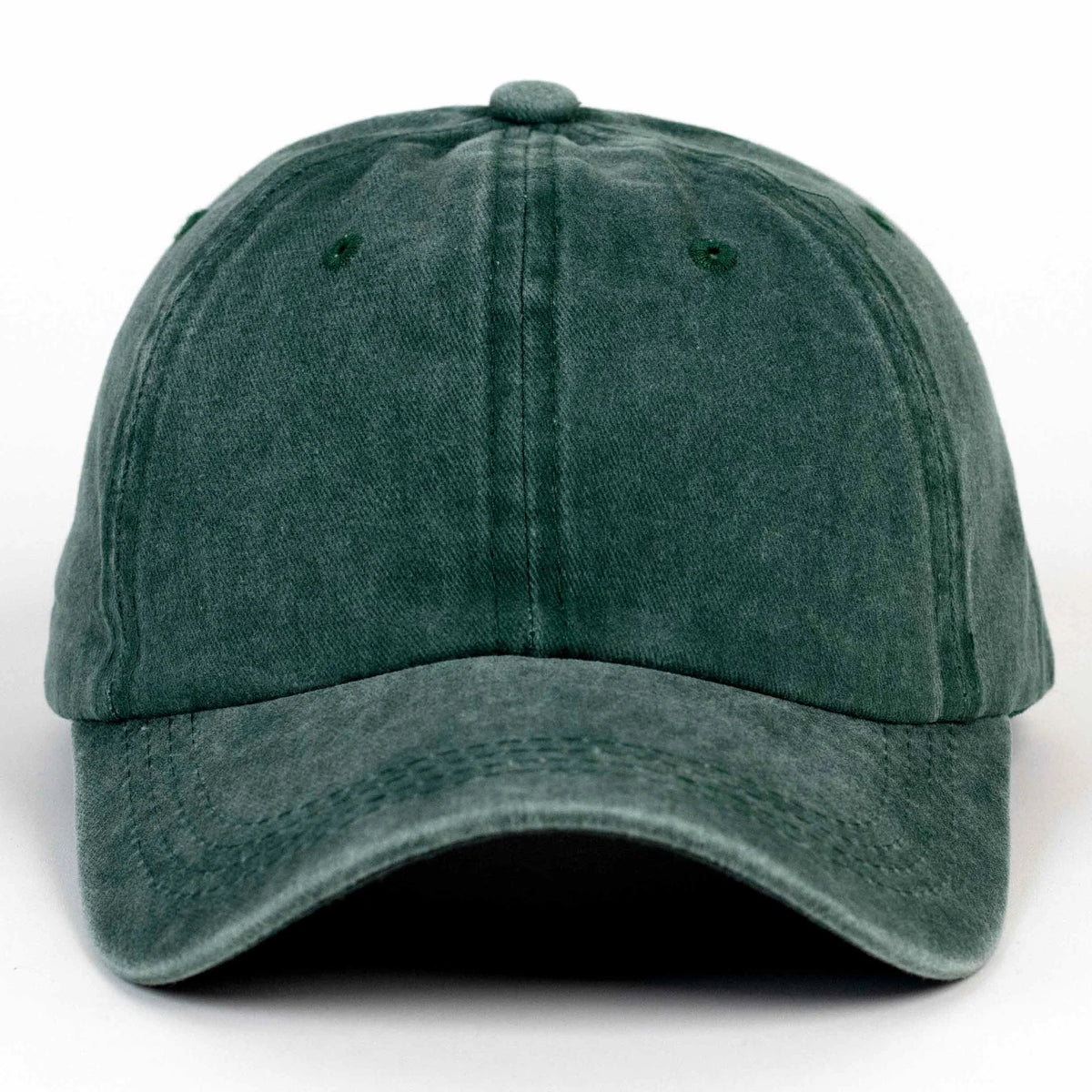 Forest Green dad hat, blank — no embroidery