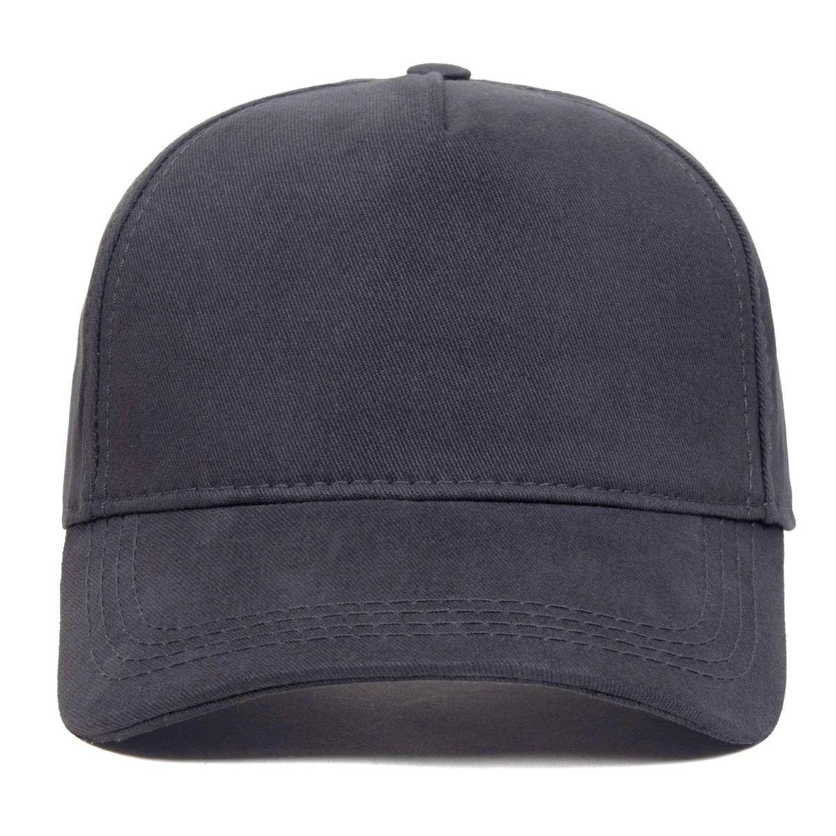 Grey baseball cap, blank — no embroidery