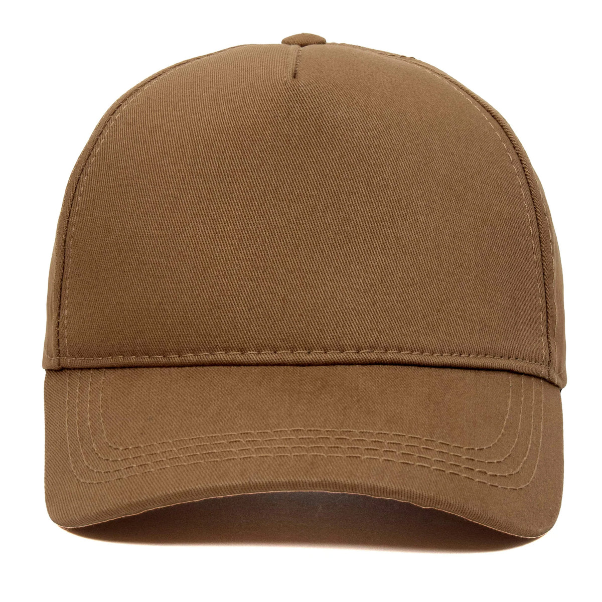 Camel baseball cap, blank — no embroidery
