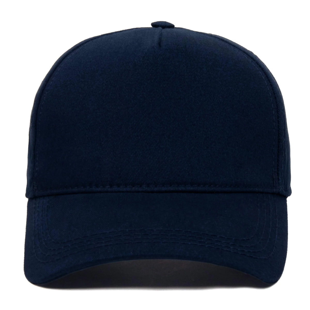 Navy Blue baseball cap, blank — no embroidery
