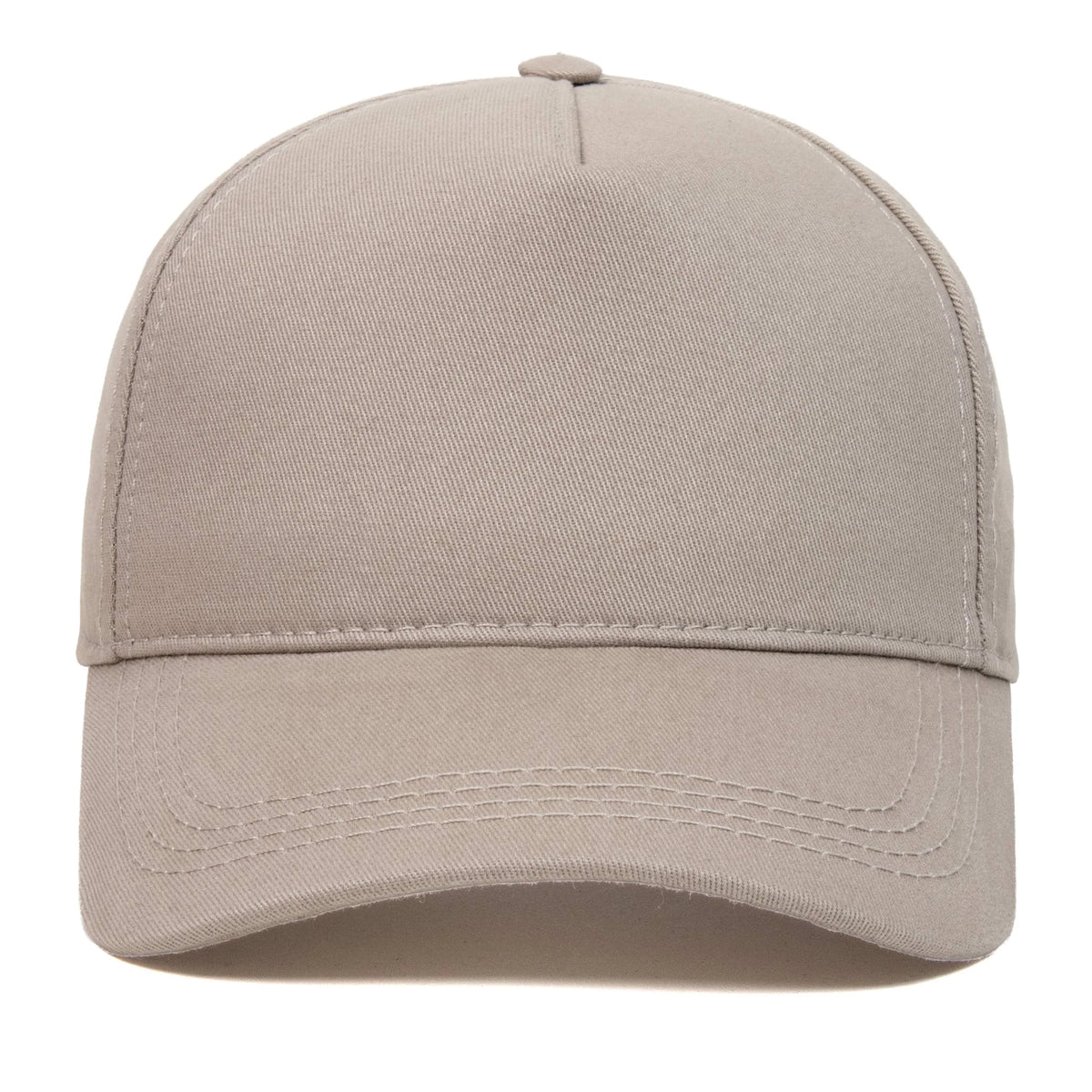 Beige baseball cap, blank — no embroidery