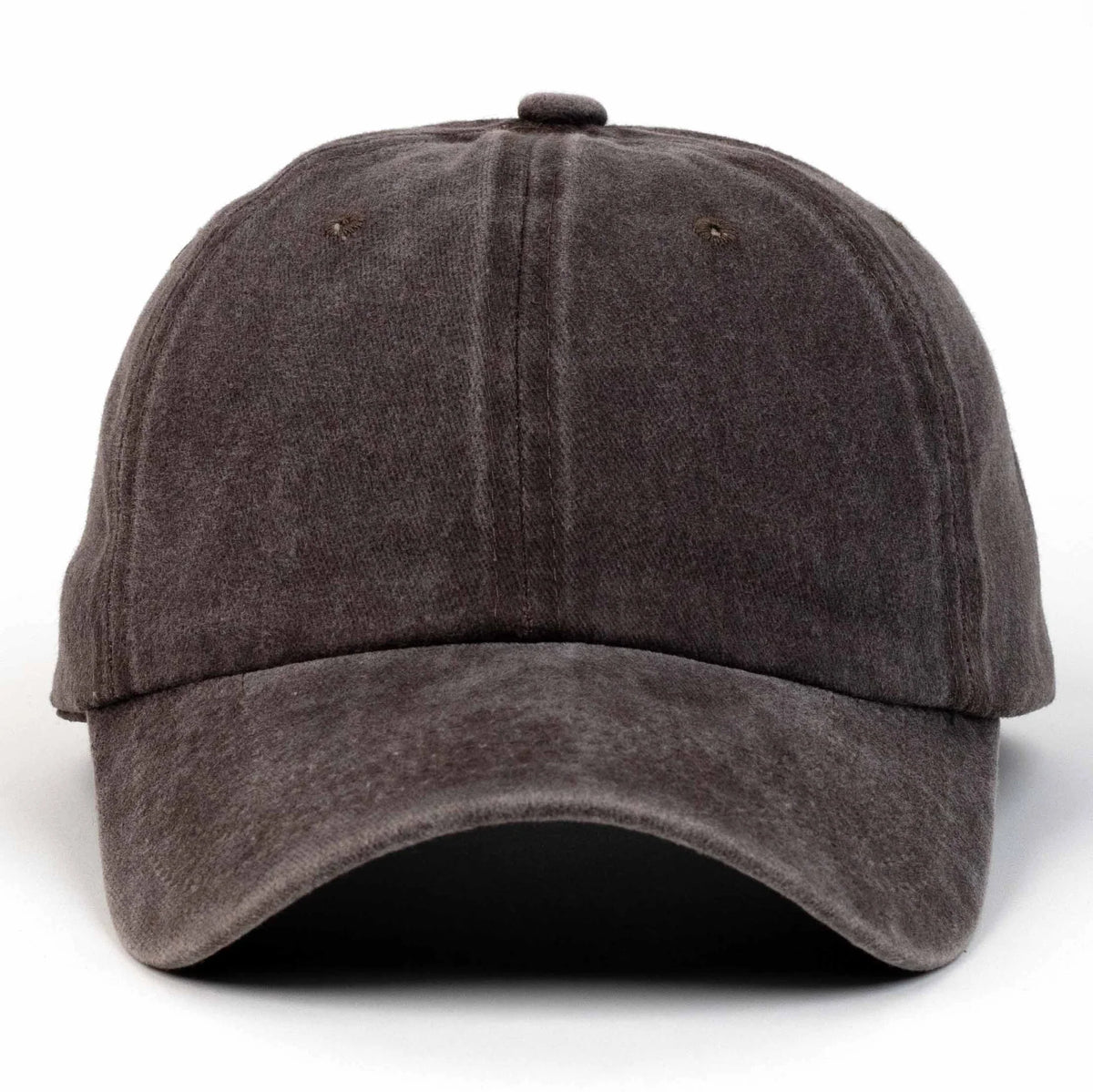 Dark Brown dad hat, blank — no embroidery