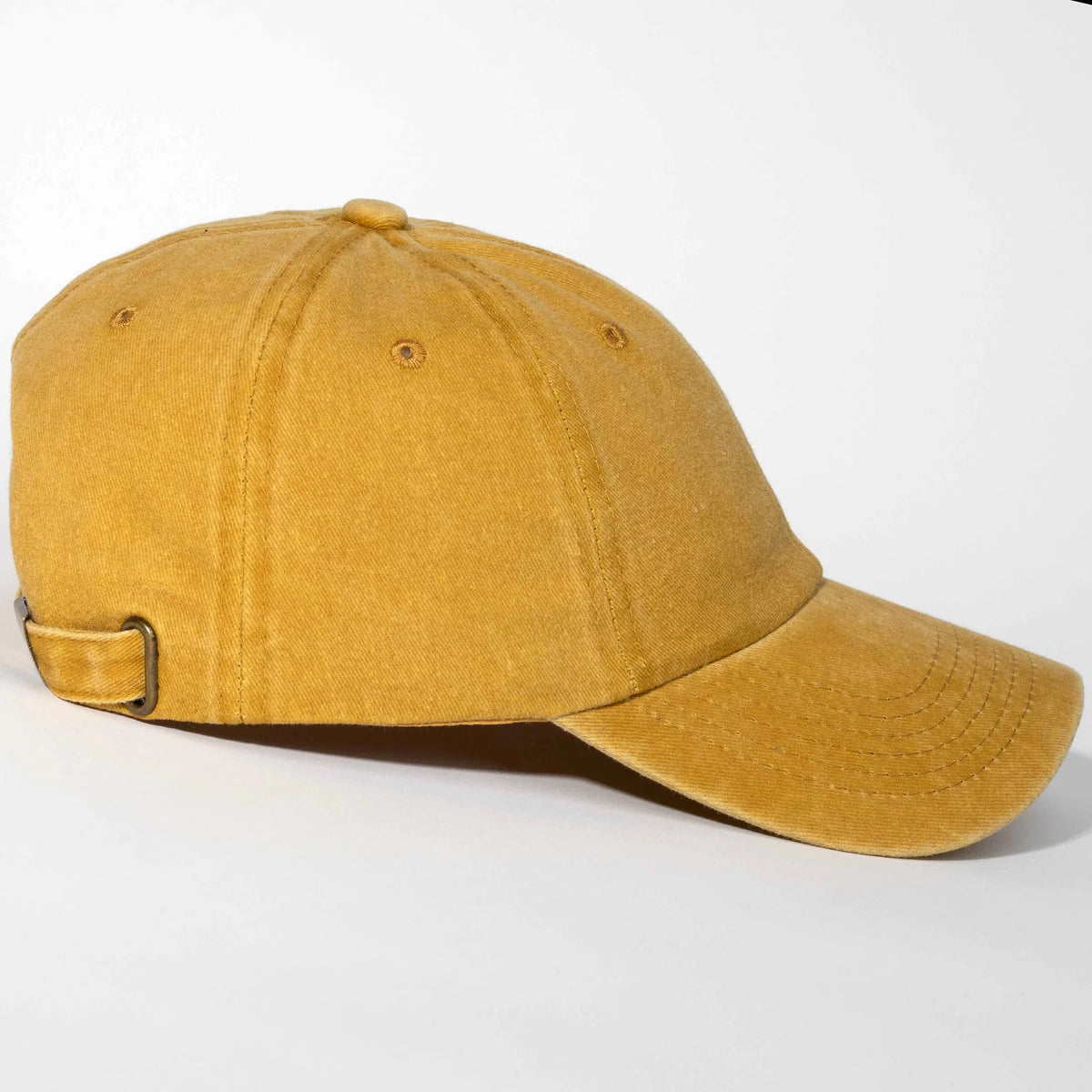 Custom Embroidered Dad Hat — front view of the embroidered cap