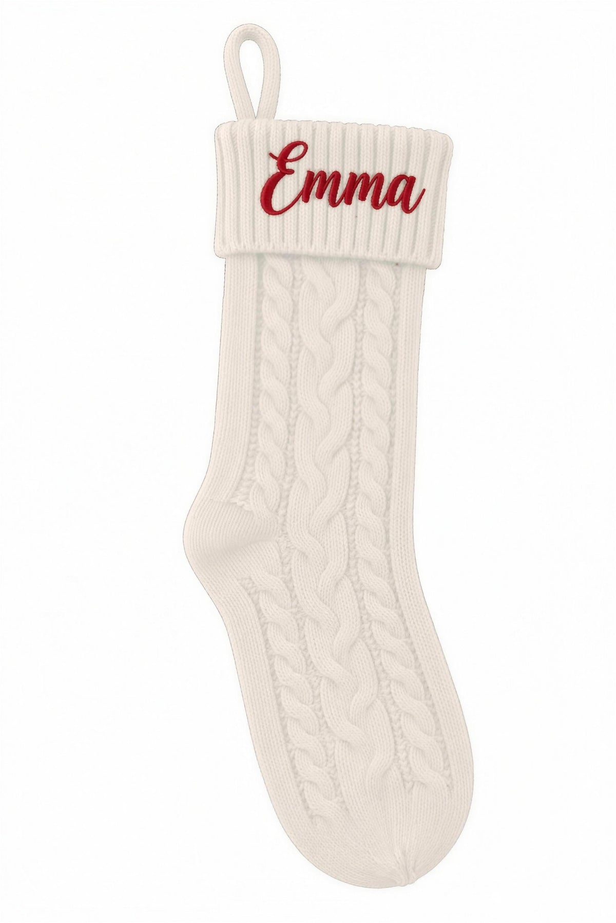Off White Christmas stocking — another colour in the Eddia range
