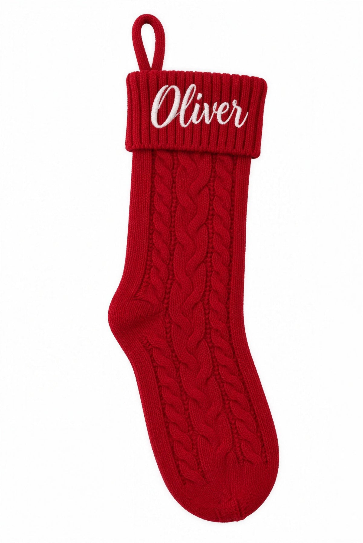 Red Christmas stocking — another colour in the Eddia range