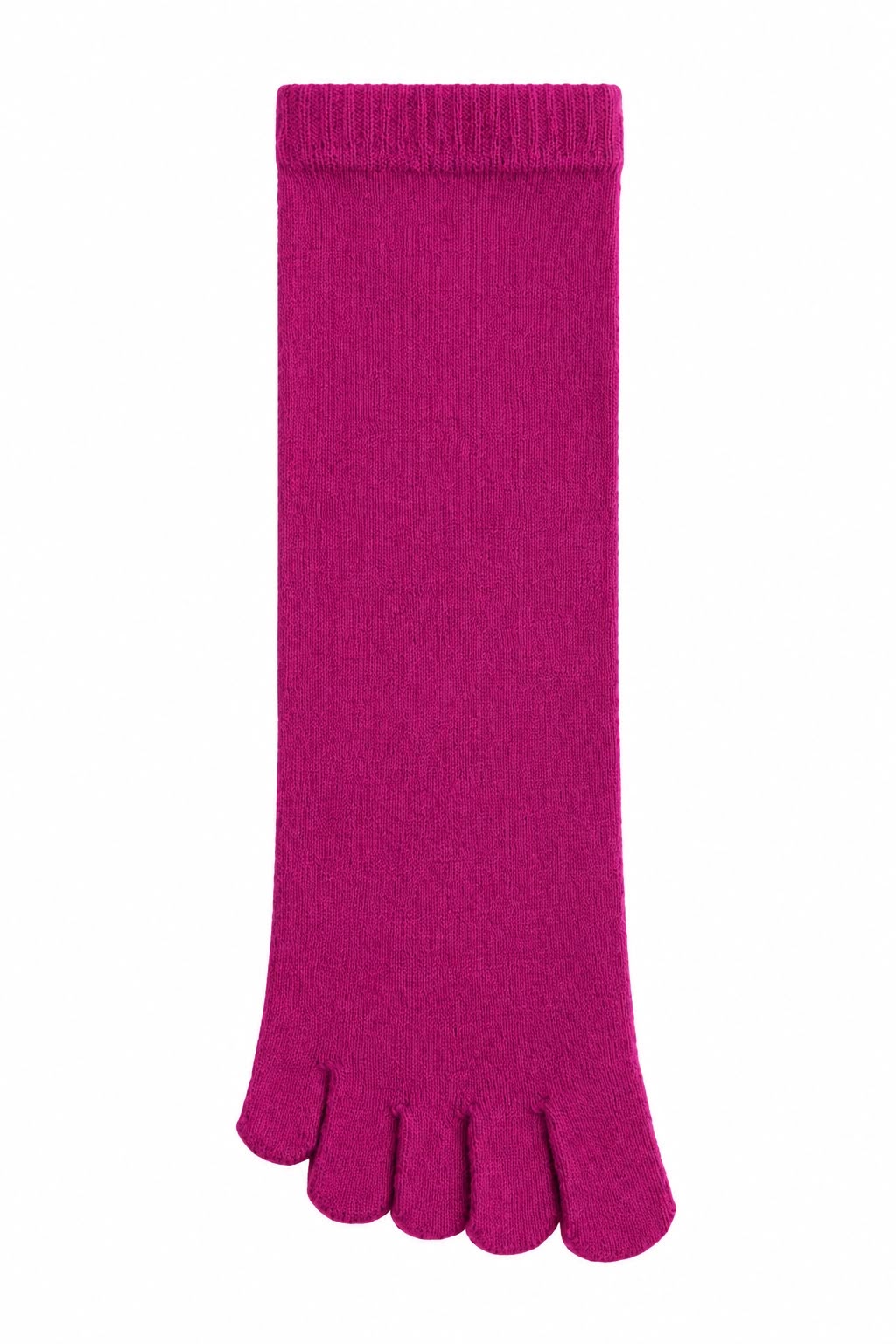 Fuchsia toe socks, blank — no embroidery