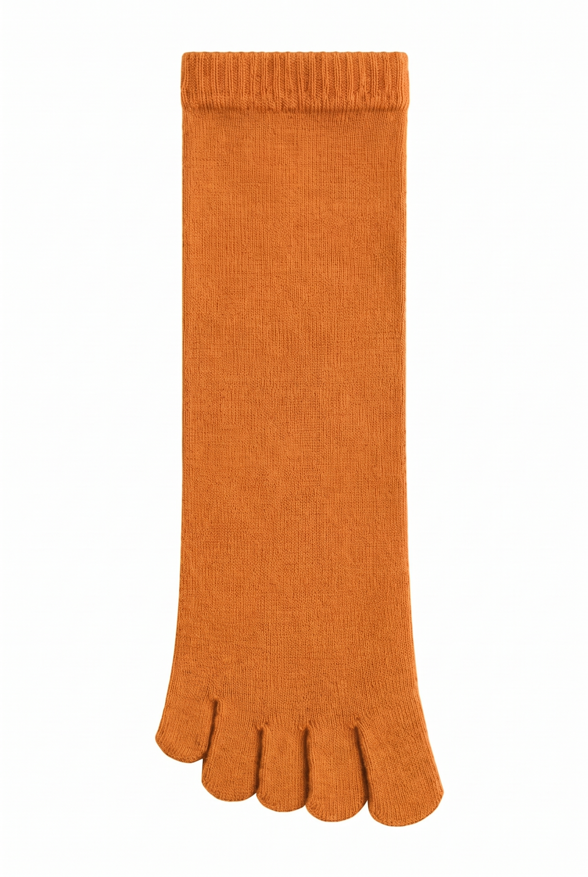 Orange toe socks, blank — no embroidery