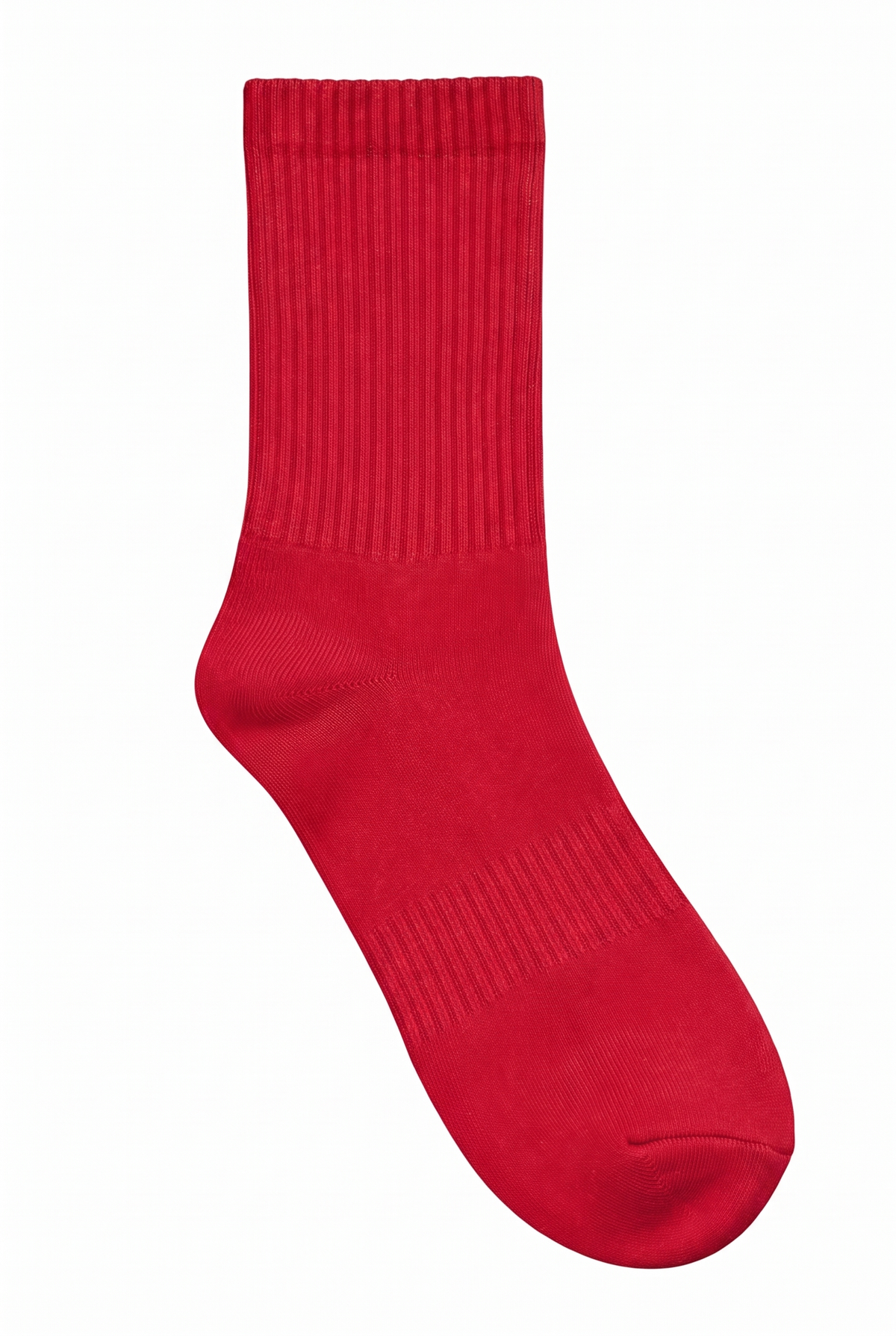 Red tennis socks, blank — no embroidery