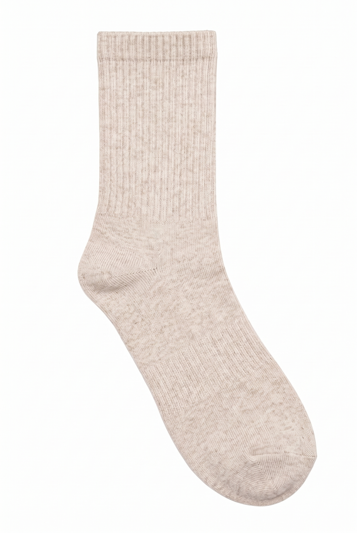 Cream Melange tennis socks, blank