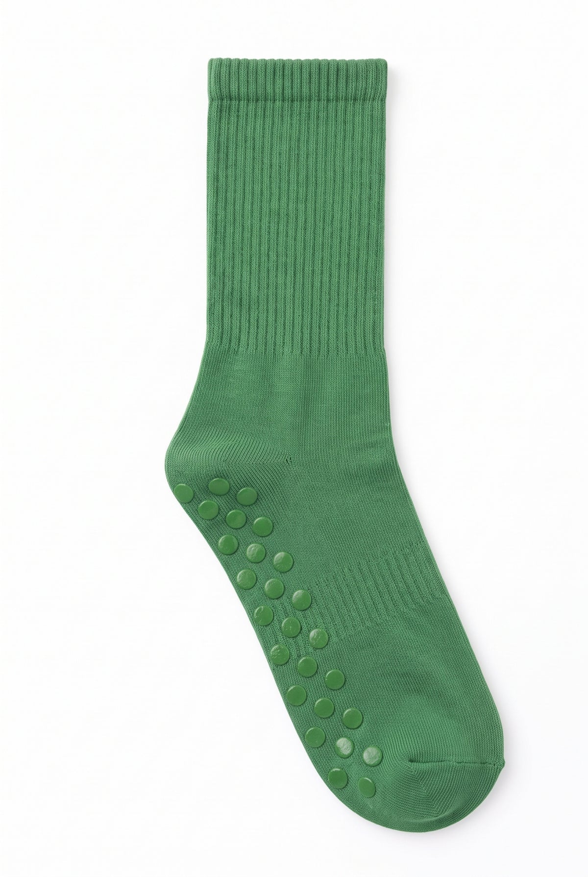 Green dot grip pilates socks, blank