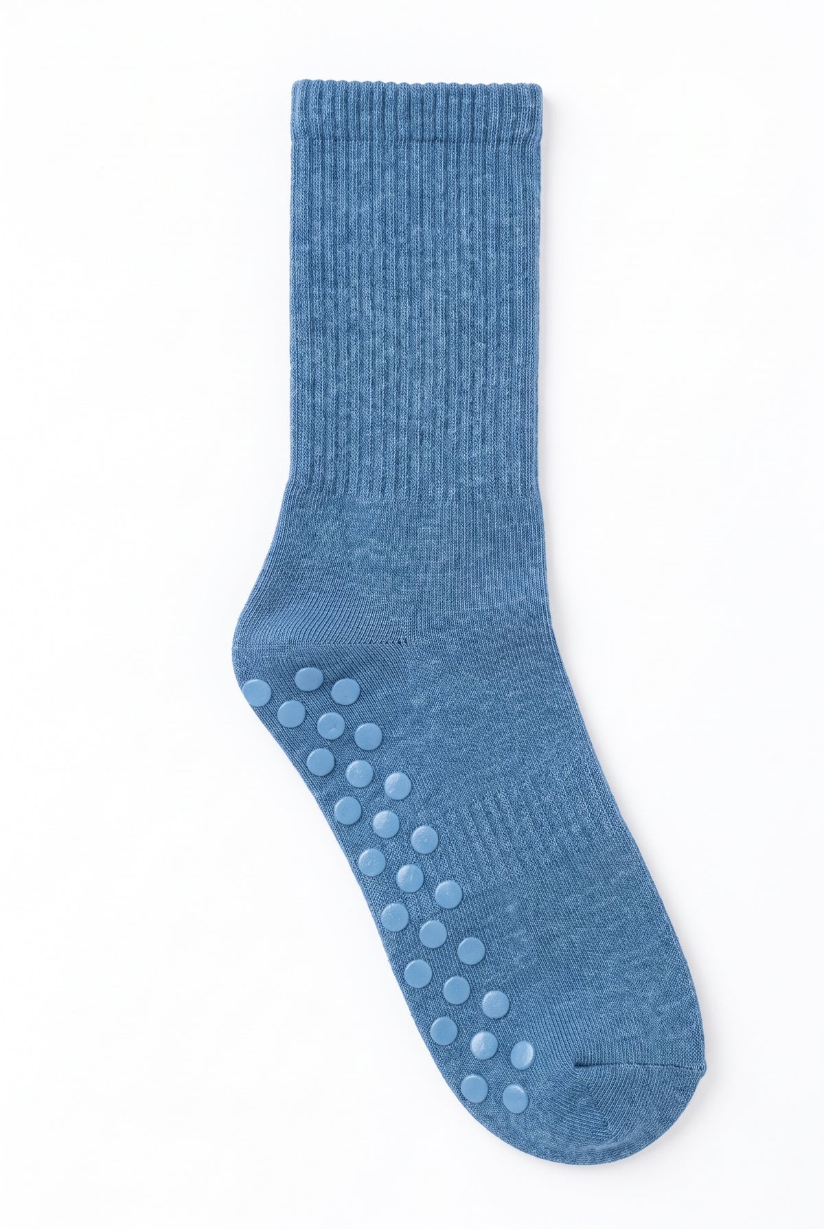 Blue dot grip pilates socks, blank