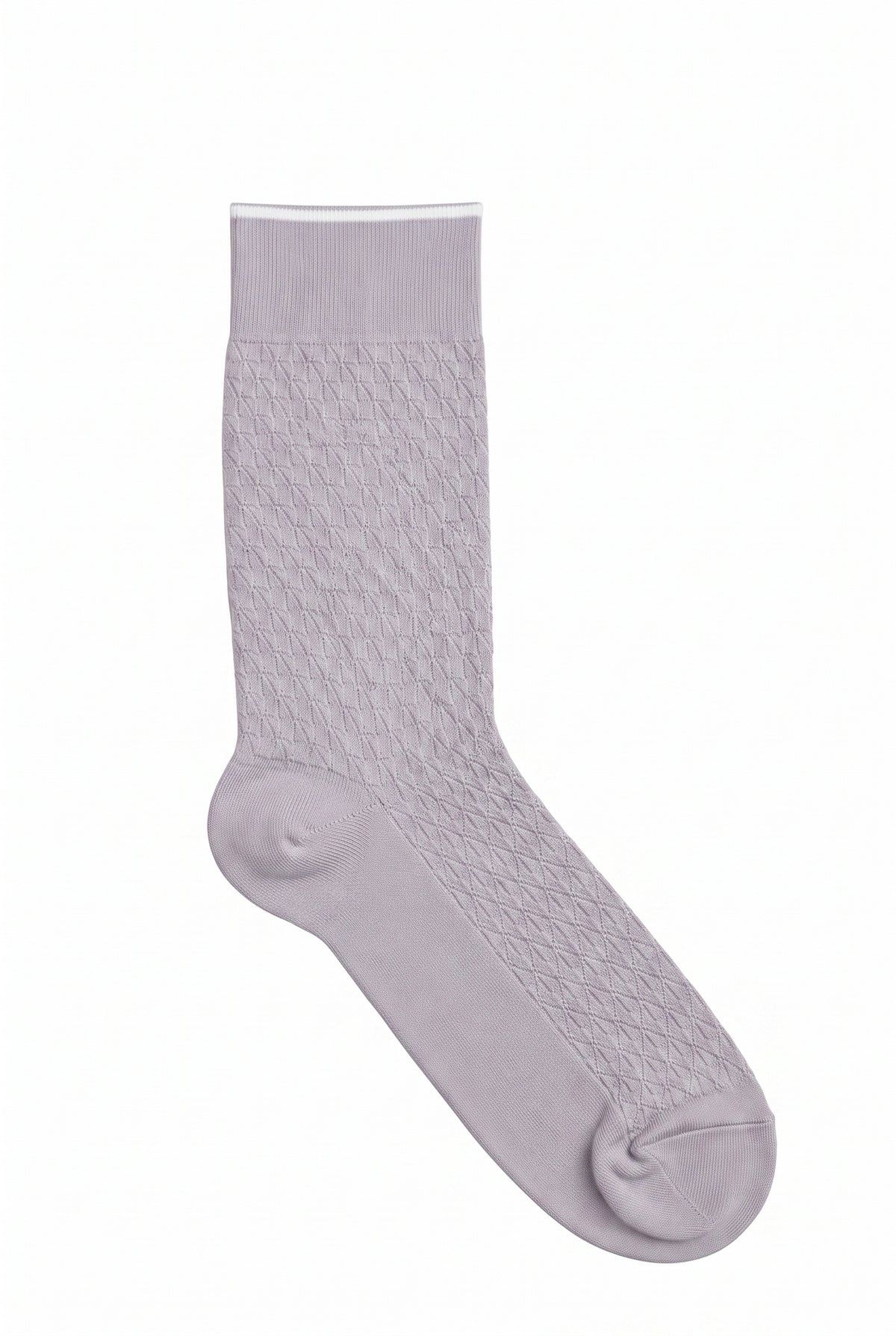 Light Gray monogram dress socks, blank — no embroidery