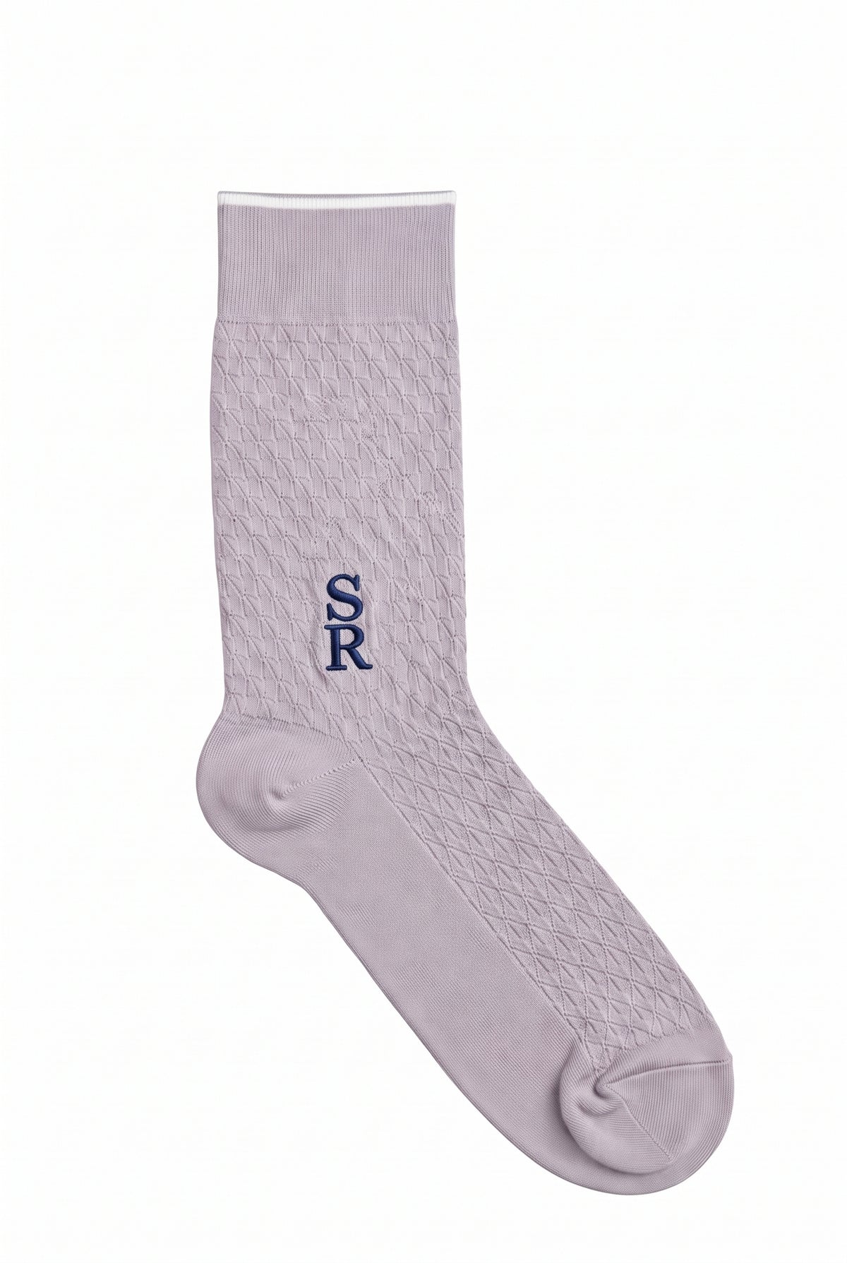 Personalized Monogram Wedding Socks in light gray