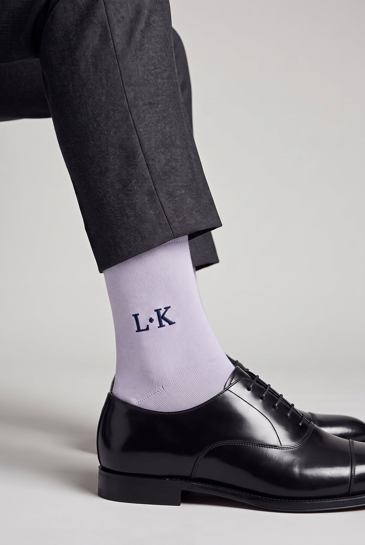 Custom Name Socks in ice white