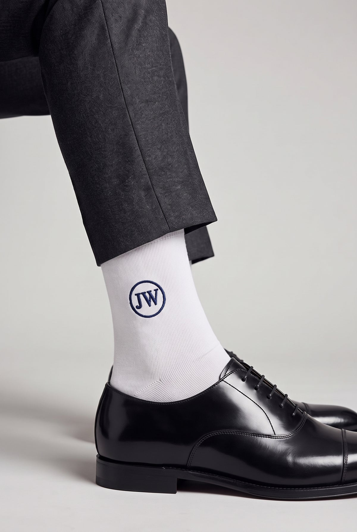 Custom Name Socks in optical white