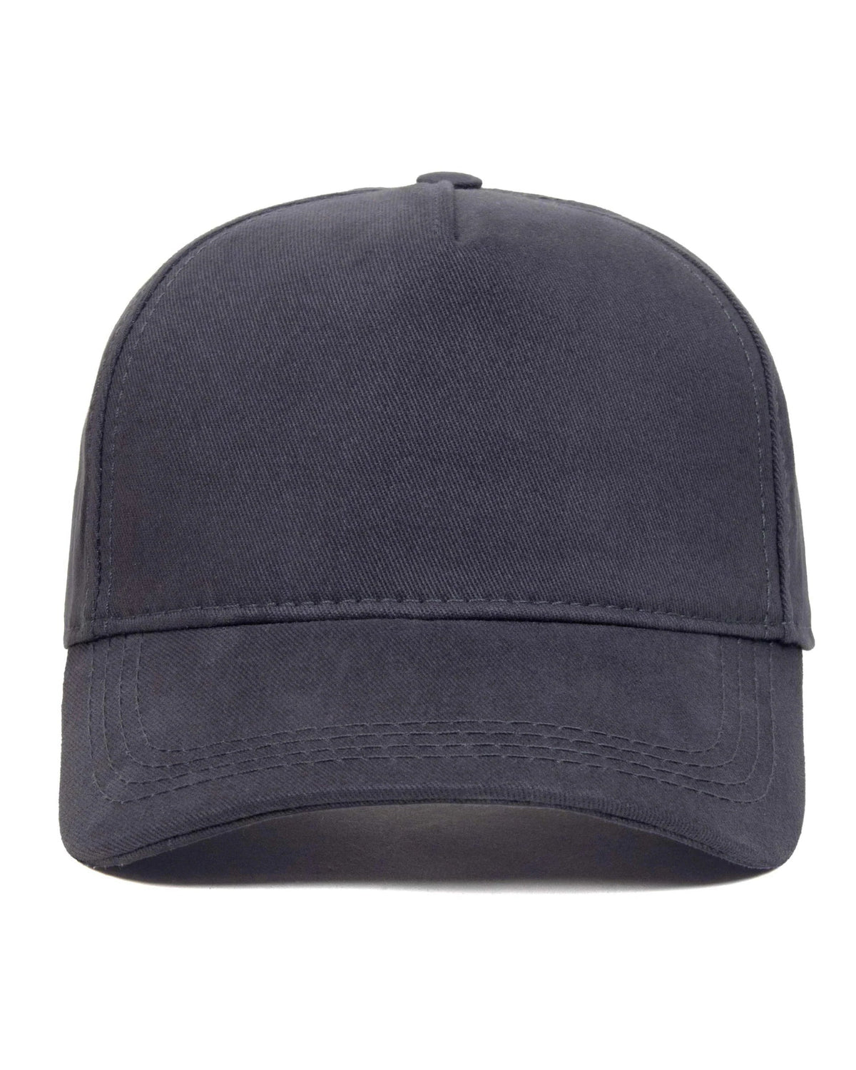 Grey baseball cap, blank — no embroidery