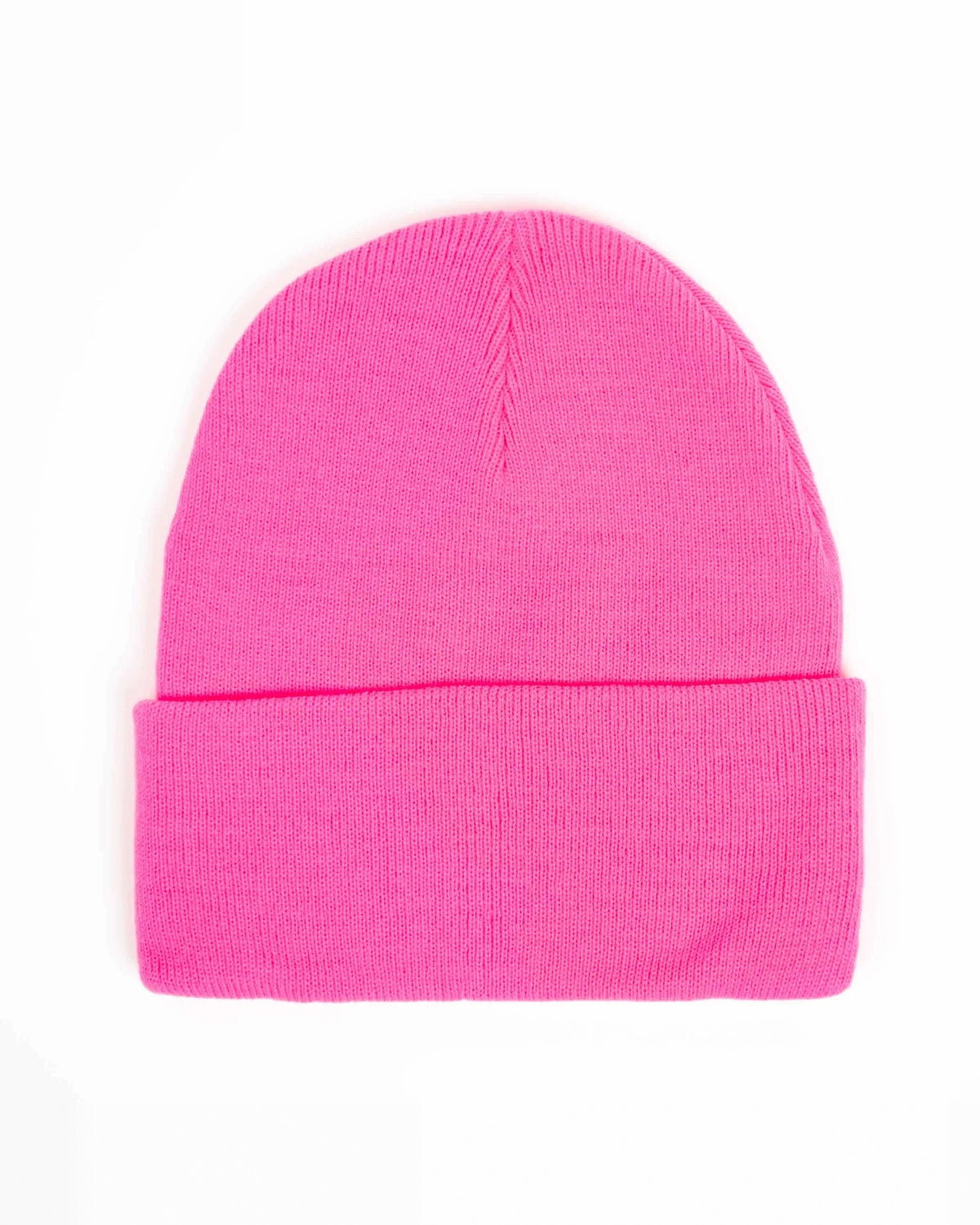 Hot Pink beanie, blank — no embroidery