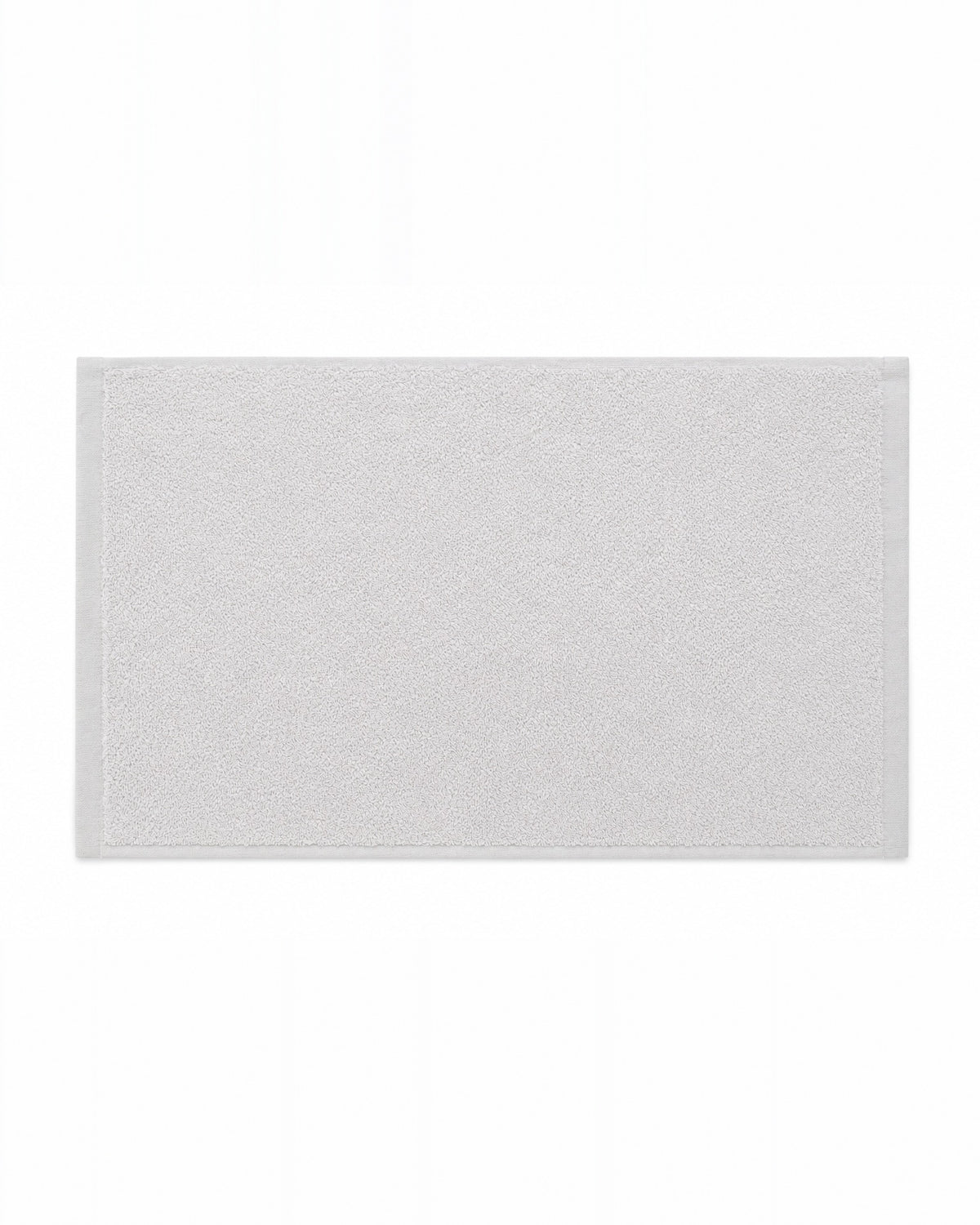 Plain light gray bamboo hand towel, no embroidery