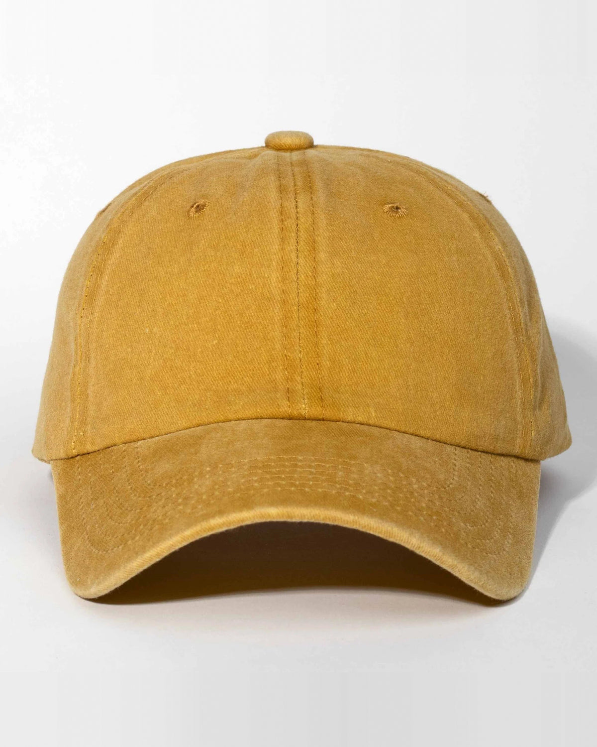 Mustard Yellow dad hat, blank — no embroidery