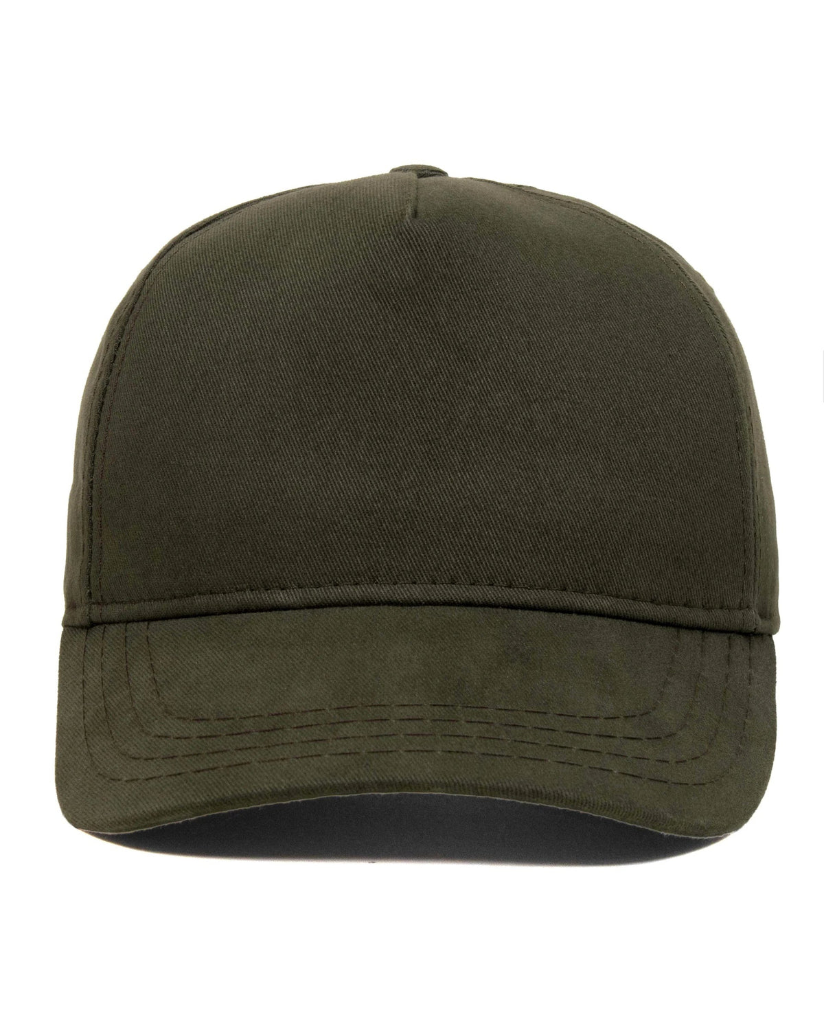 Olive Green baseball cap, blank — no embroidery