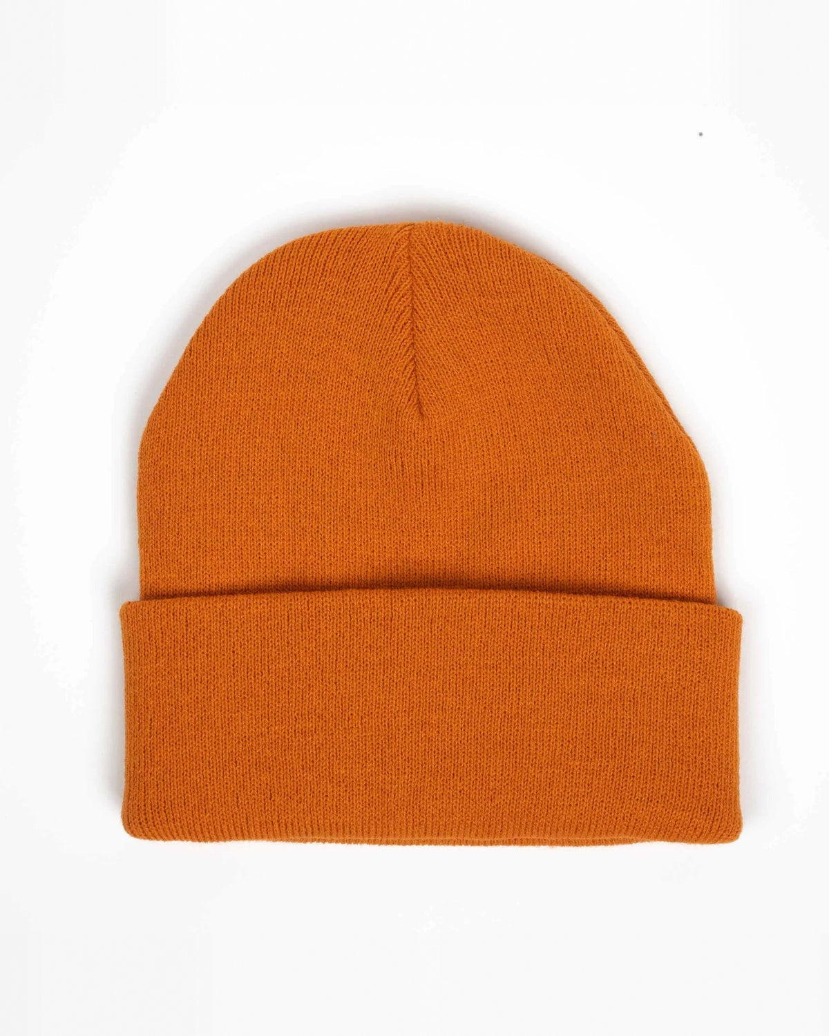 Orange beanie, blank — no embroidery
