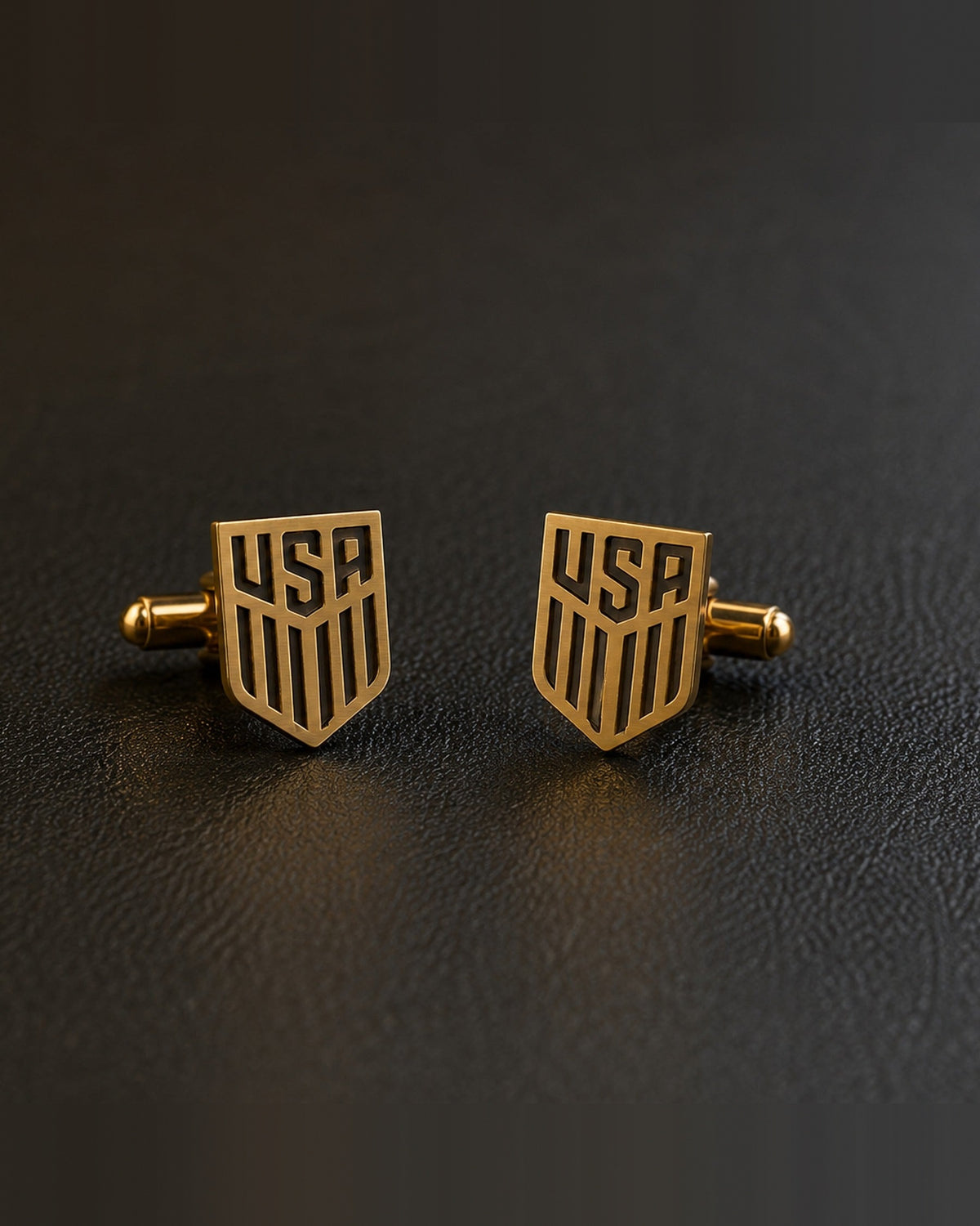 USA Shield Cufflinks | Personalized Engraved Patriotic Gift for Men