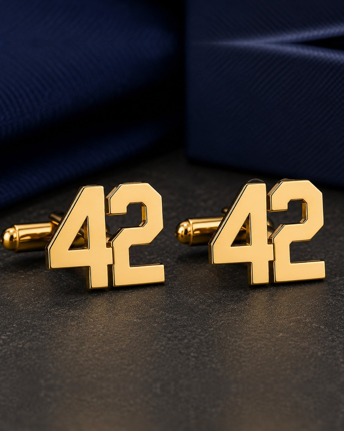Custom Number Cufflinks | Personalized Jersey Number Cufflinks for Men
