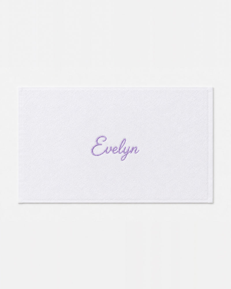 Wholesale Evelyn Embroidered Bamboo Hand Towel | Bulk Personalized Towels, 25+ Pieces