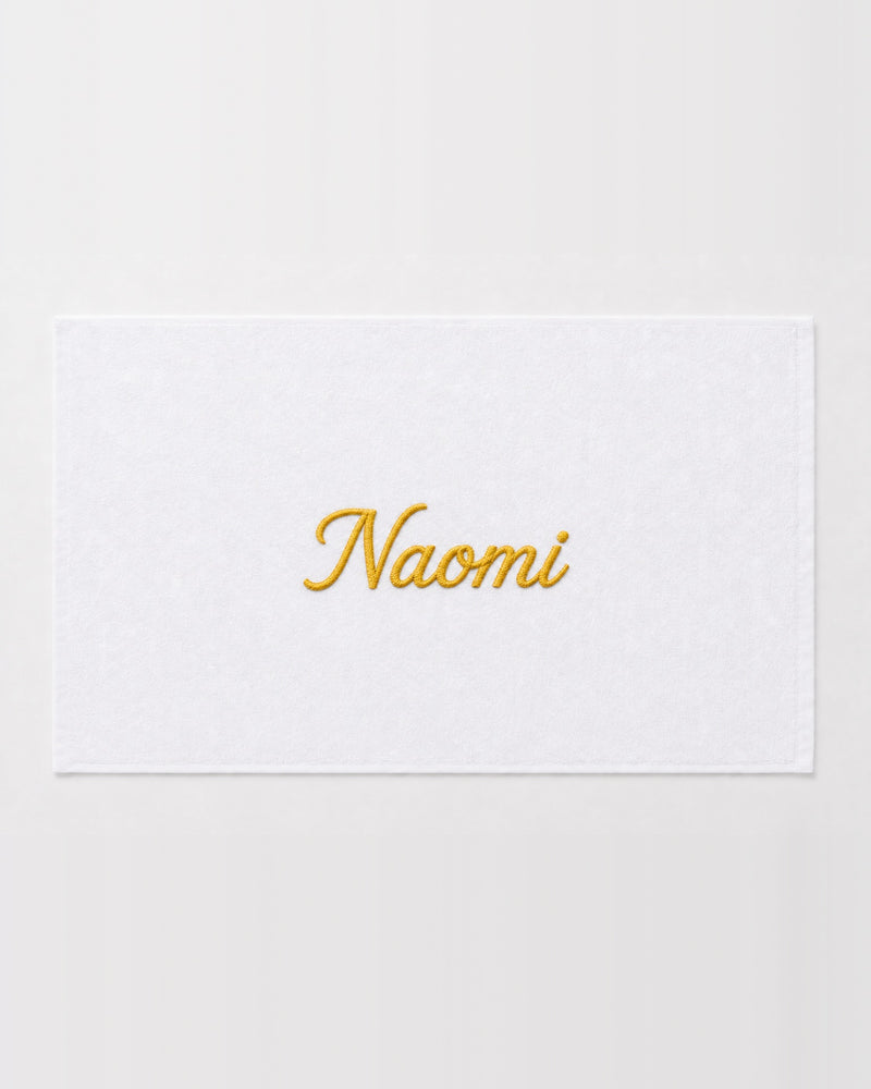 Wholesale Naomi Embroidered Bamboo Hand Towel | Bulk Personalized Towels, 25+ Pieces