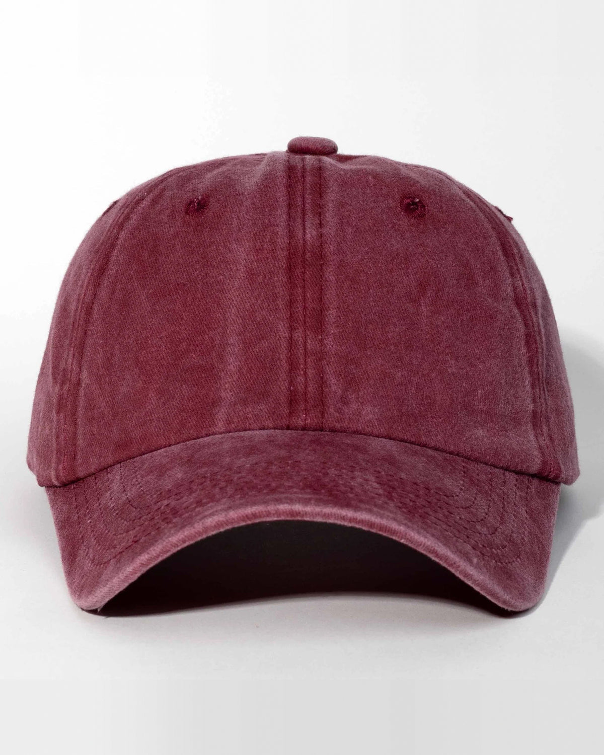 Burgundy dad hat, blank — no embroidery