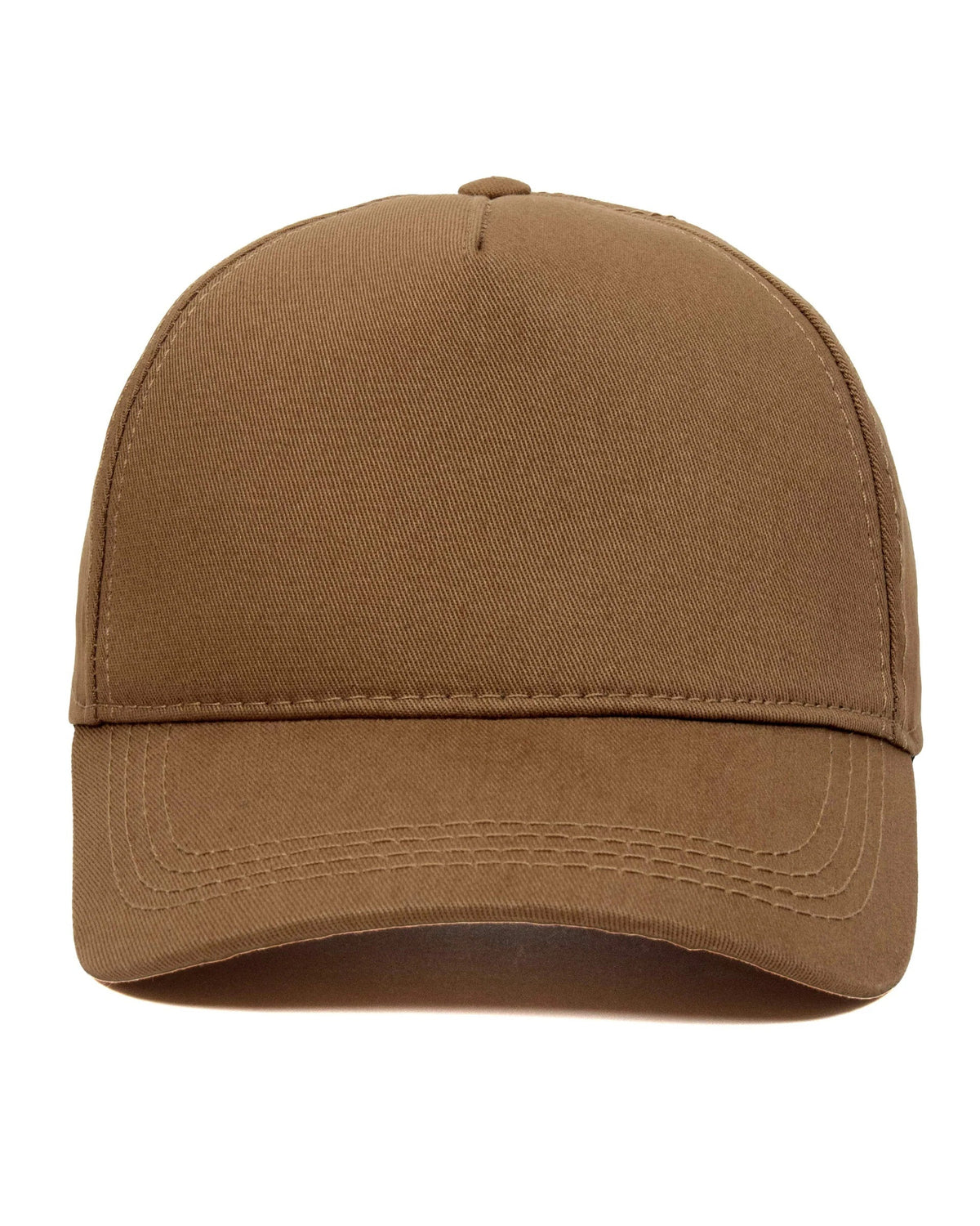 Camel baseball cap, blank — no embroidery