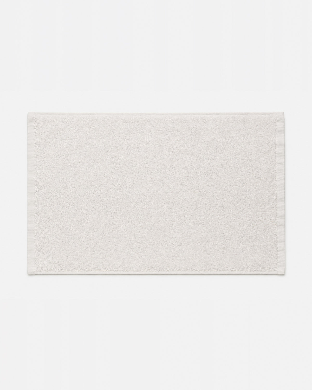 Plain ivory bamboo hand towel, no embroidery