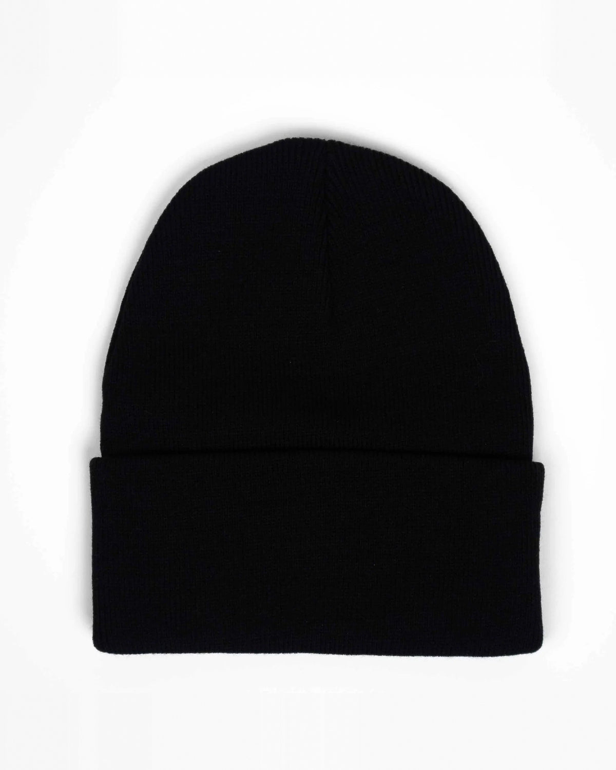 Black beanie, blank — no embroidery