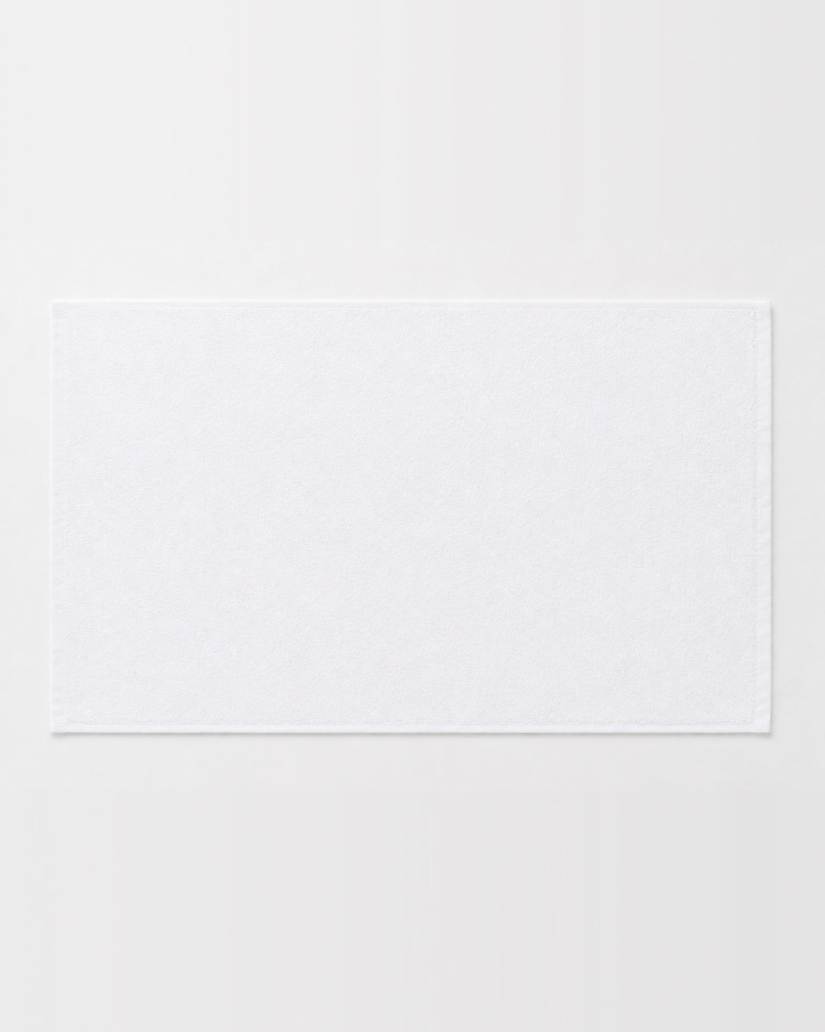 Plain white bamboo hand towel, no embroidery
